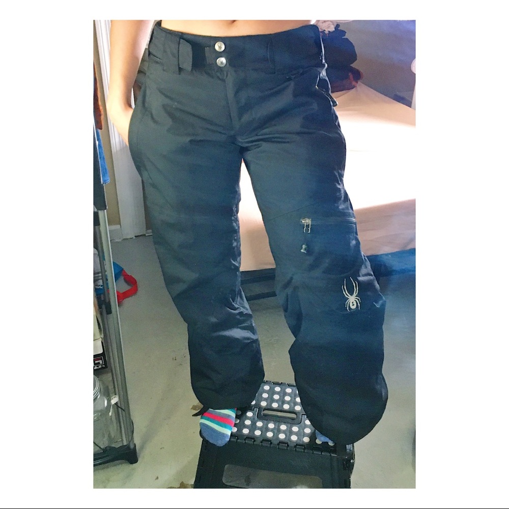 SPYDER SNOWBOARDING SKIING BLACK PANTS
